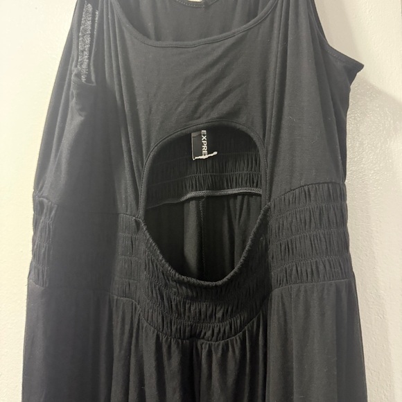 NWT Express Black High Low Maxi Dress - Picture 5 of 11